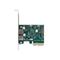 DELOCK 90106 2xUSB 10Gbps alacsony profil PCI Express x4 kártya DL90106 small
