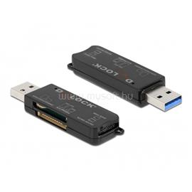 DELOCK 91757 SD/Micro SD/MS memóriakártyákhoz USB 3.2 kártyaolvasó DL91757 small