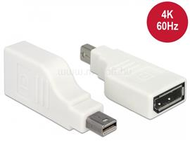DELOCK Adapter, mini Displayport 1.2-es csatlakozódugó > Displayport-csatlakozóhüvely, 4K, 90 fokban DL65867 small