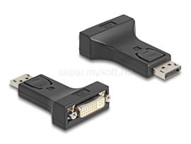 DELOCK Adapter DisplayPort 1.1-dugós csatlakozó   DVI-csatlakozóhüvely passzív (fekete) DL66615 small