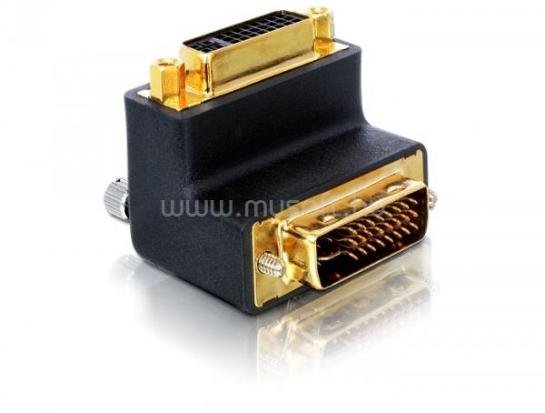DELOCK adapter DVI 29tűs apa/anya derékszögben