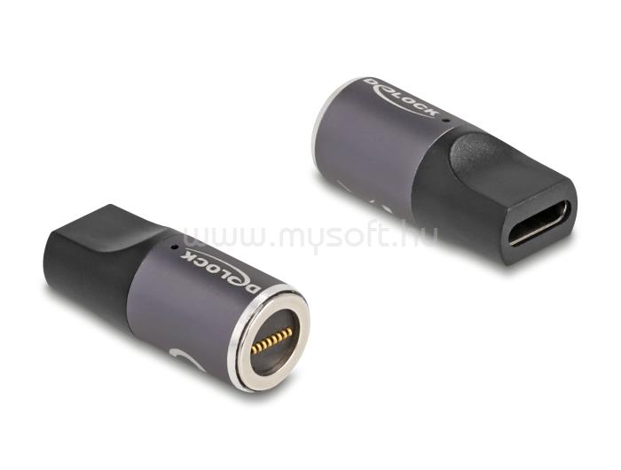 DELOCK Adapter Lenovo Laptop töltő kábelhez USB Type-C anya mágneses 8 tűs konnektor