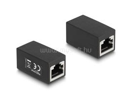 DELOCK Adapter RJ45 anya - RJ45 anya Cat.6 (fekete) DL88003 small