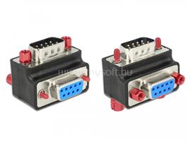 DELOCK adapter Sub-D 9 tűs apa > anya 90 -os szögben anya és csavar cserélhető DL65593 small