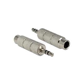 DELOCK adapter sztereó 3.5 mm csatlakozó > 6.35 mm jack 3 pin DL65548 small