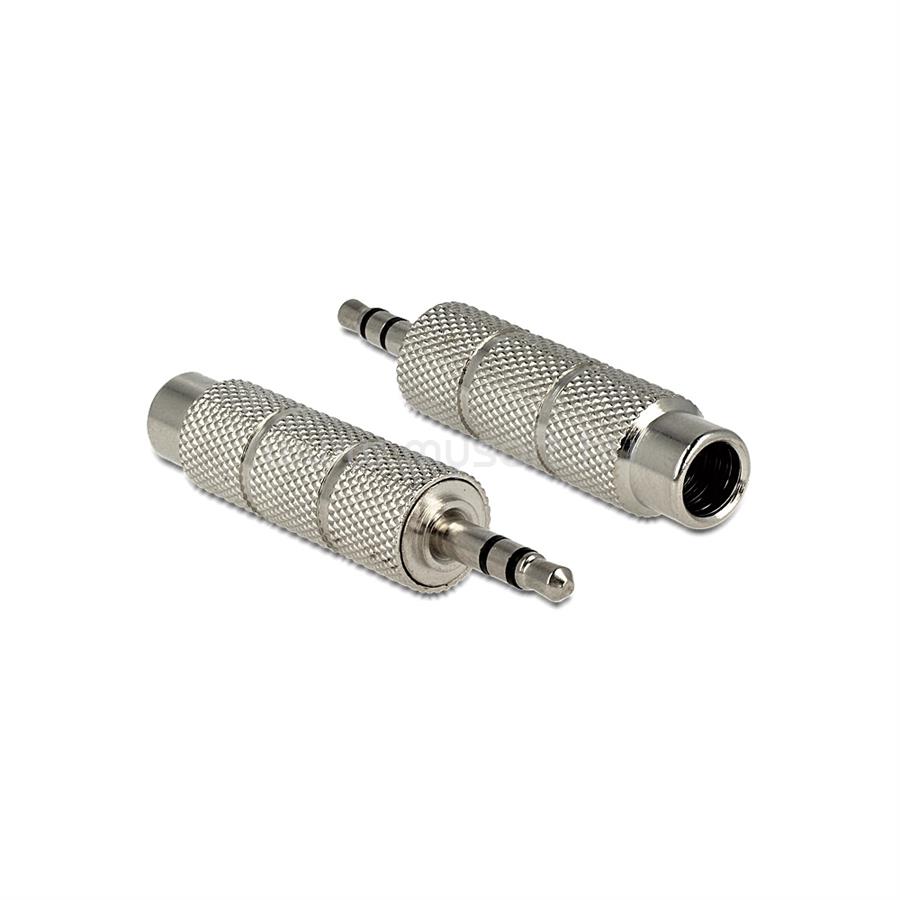 DELOCK adapter sztereó 3.5 mm csatlakozó > 6.35 mm jack 3 pin