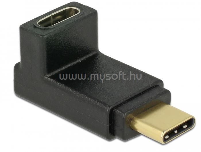 DELOCK Adapter USB 10 Gbps (USB 3.1 Gen 2) USB Type-C csatlakozó > csatlakozó ívelt felfelé / lefelé