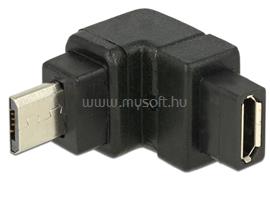 DELOCK Adapter USB 2.0 Micro-B apa > USB 2.0 Micro-B anya elforgatott végű DL65669 small