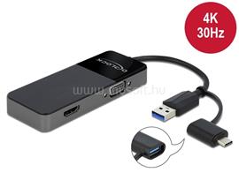 DELOCK Adapter USB 3.0 a 4K HDMI + VGA DL64085 small