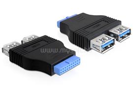 DELOCK adapter USB 3.0 tűs fejléc anya - 2 x USB 3.0 anya - párhuzamos DL65324 small