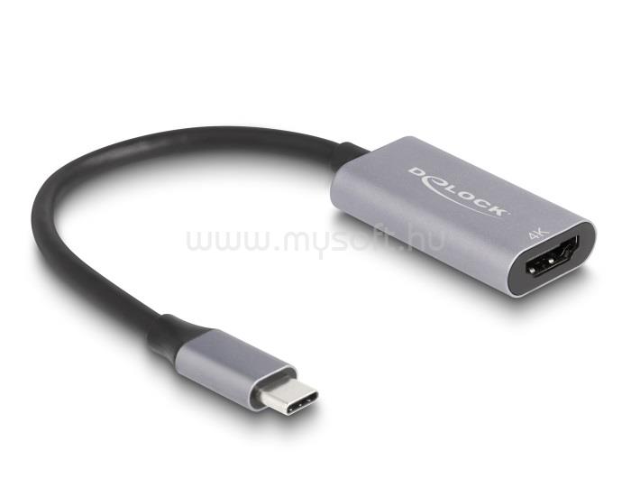 DELOCK Adapter USB Type-C  apa - HDMI anya (DP Alt Mód) 4K 60 Hz HDR és HDCP kiegészítéssel