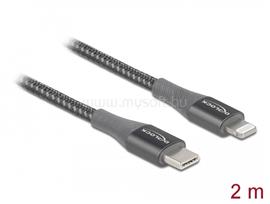 DELOCK Adat- és töltőkábel USB Type-C  - Lightning  iPhone , iPad  és iPod  készülékhez szürke 2 m M DL86632 small