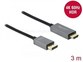 DELOCK Aktív DisplayPort 1.4 - HDMI kábel 4K 60 Hz (HDR) 3 méter hosszú DL85930 small