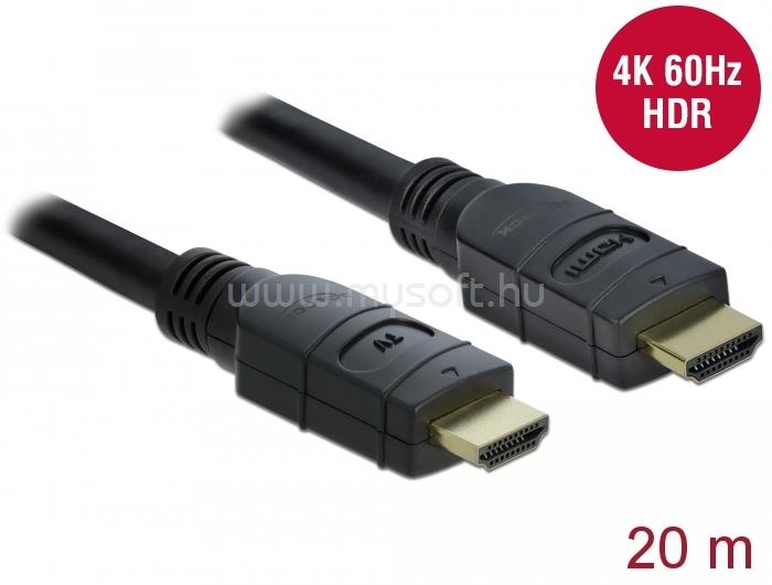 DELOCK Aktív HDMI kábel 4K 60 Hz 20 m