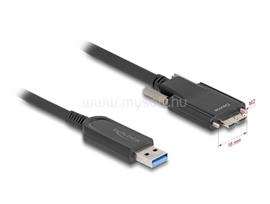 DELOCK Aktív optikai kábel USB 10 Gbps-A apa > USB 10 Gbps Micro-B Típusú dugó csavarokkal ellátott 15 m DL83217 small