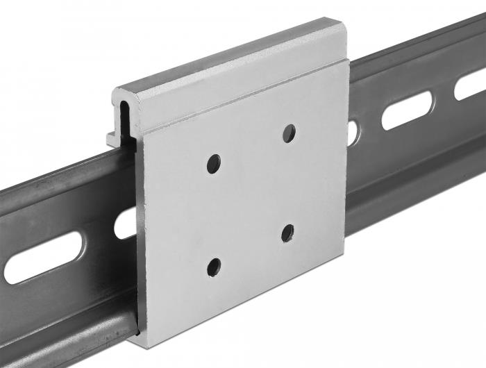 DELOCK Alumínium rögzítő pánt DIN Rail-hez