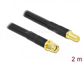 DELOCK antenna kábel RP-SMA apa RP-SMA anya LMR/CFD300 2 m alacsony veszteséggel DL90464 small