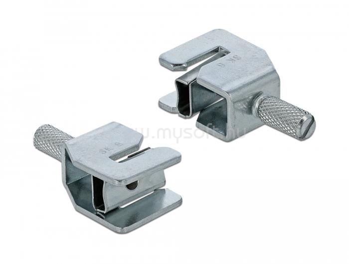 DELOCK Árnyékoló kapocs gyűjtősínhez - kábel átmérő 3 - 8 mm