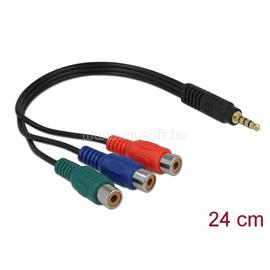 DELOCK Átalakító - 62499 (3.5 mm Jack > 3 x RCA, apa/anya) DL62499 small