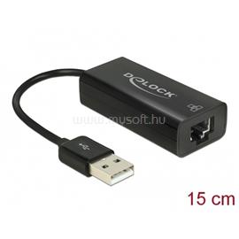 DELOCK Átalakító - 62595 (USB2.0 -> Lan RJ45, Fekete) DL62595 small
