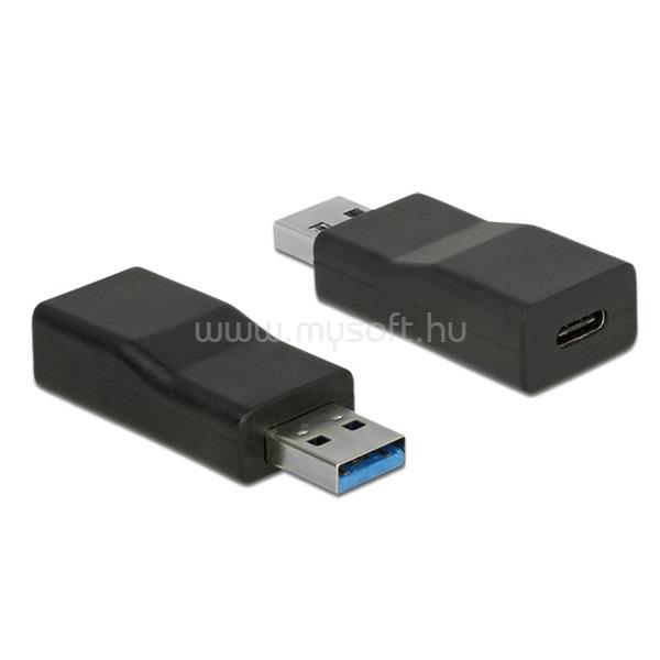 DELOCK Átalakító - 65696 (USB-A 3.1 Gen 2 -> USB Type-C, aktív, Fekete)