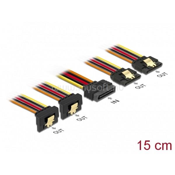 DELOCK Átalakító Kábel - 60150 (4 x SATA HDD > SATA tűs (apa))