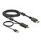DELOCK Átalakító Kábel - 85965 (HDMI -> Displayport 1.2, apa-apa, 4K 30Hz, 3m) DL85965 small