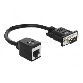 DELOCK Átalakító Soros RS-232/422/485 DB9 male to RJ45 jack DL63999 small