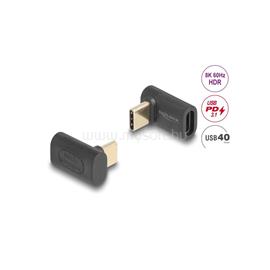 DELOCK Átalakító USB 40 Gbps Type-C male > female PD 3.1 240W 90 fokos 8K 60Hz DL60246 small