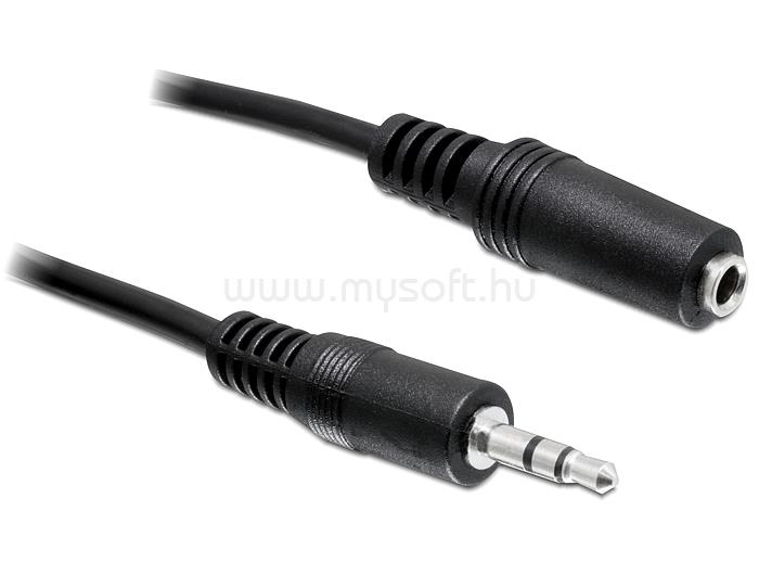 DELOCK audio kábel sztereo jack 3.5 mm apa / anya, 3 m