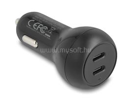DELOCK autós töltő 2 x USB Type-C  PD 3.0 40 W teljesítménnyel DL64330 small