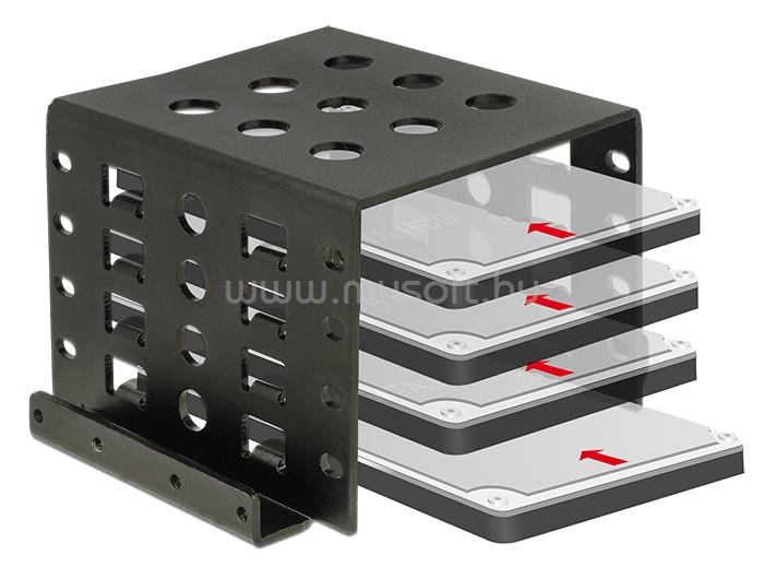 DELOCK Beépíto keret 4 x 2.5  - 3.5 (fekete)