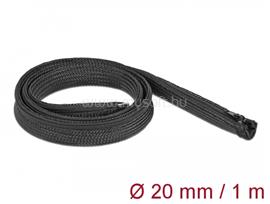 DELOCK Befont karmantyú zipzáras szorítóval 1 m x 20 mm-es fekete DL19103 small