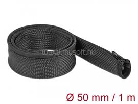 DELOCK Befont karmantyú zipzáras szorítóval 1 m x 50 mm-es fekete DL19166 small