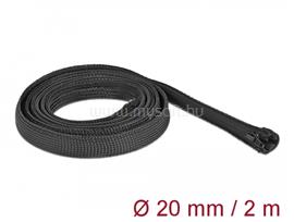 DELOCK Befont karmantyú zipzáras szorítóval 2 m x 20 mm-es fekete DL19167 small