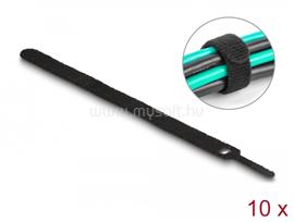DELOCK Befűzős kábelkötegelő hossza 200 mm fekete 12 mm, 10 db. DL19011 small