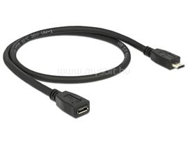 DELOCK Bővítőkábel USB 2.0-s, Micro-B típusú csatlakozódugóval > USB 2.0-s, Micro-B típusú csatlakoz DL83567 small