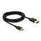 DELOCK Cable High Speed HDMI with Ethernet - HDMI-A male > HDMI Micro-D male 3D 4K 3 m Slim Premium (84784) DL84784 small