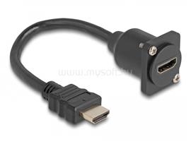 DELOCK D-típusú HDMI kábel apa   anya fekete 20 cm DL87966 small