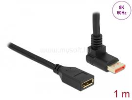 DELOCK DisplayPort bővítőkábel csatlakozódugóval 90  ívelt felfelé - csatlakozóhüvellyel 8K 60 Hz 1 DL87080 small