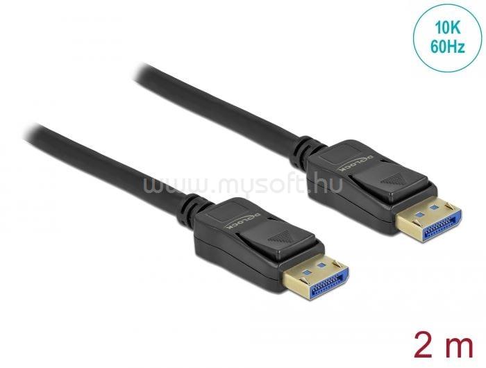 DELOCK DisplayPort kábel 10K, 60Hz, 2m