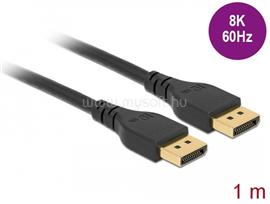 DELOCK DisplayPort kábel 8K 60 Hz 1 m DP 8K tanúsítvánnyal retesz nélküli DL85909 small