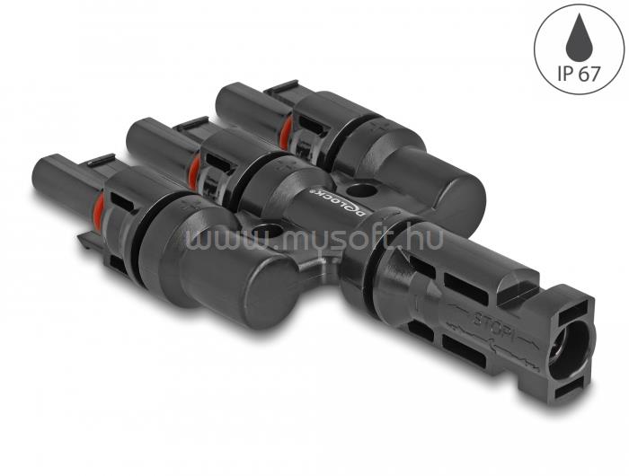 DELOCK DL4 napkonnektorok 1 x apa - 3 x anya