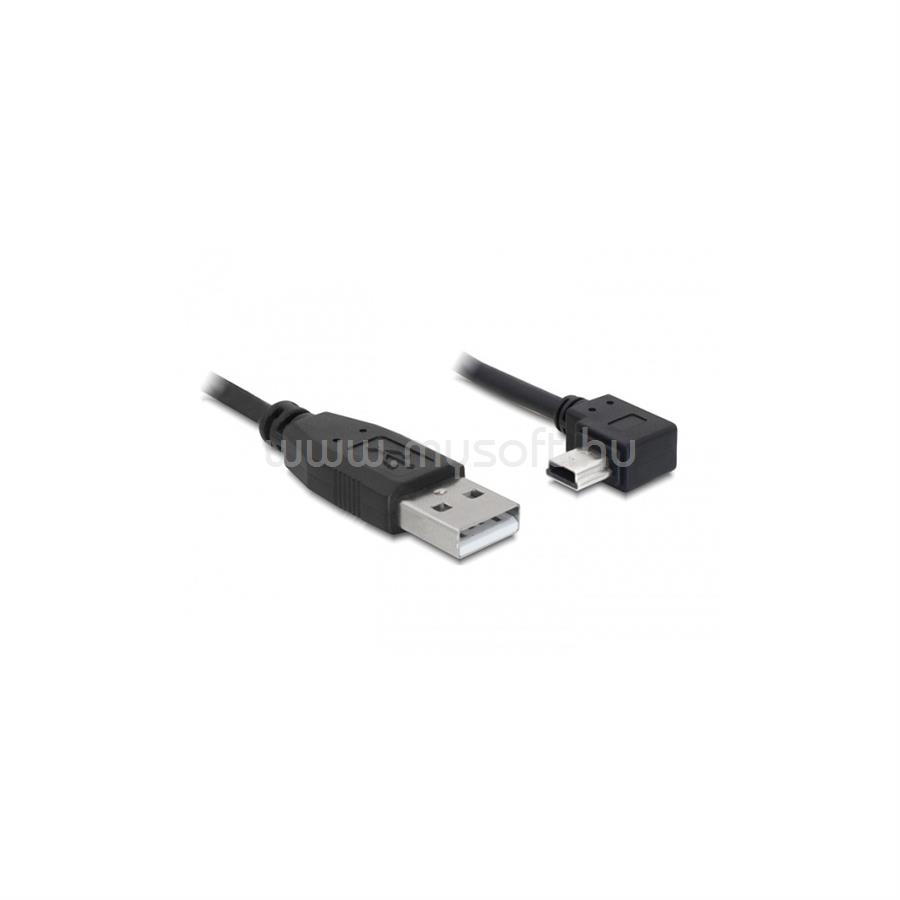 DELOCK DL82680 USB 2.0 Type-A apa/USB mini-B 5 pin apa hajlított átalakító kábel 0,5 m