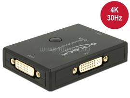 DELOCK DVI 2 - 1 kapcsoló kétirányú 4K 30 Hz DL18751 small