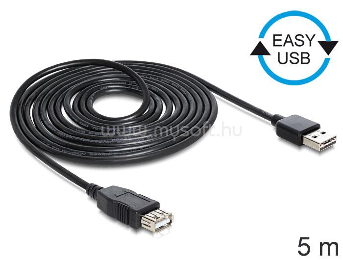 DELOCK EASY-USB 2.0 -A apa > USB 2.0-A anya hosszabbító kábel, 5 m