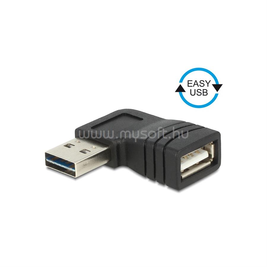 DELOCK EASY-USB 2.0-A apa > USB 2.0-A anya bal/jobb forgatott adapter