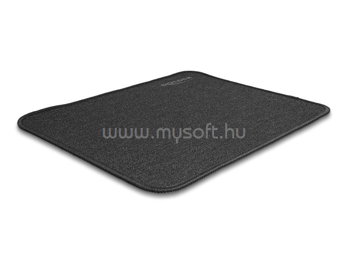DELOCK Egér pad csillogó fekete 300 x 245 mm