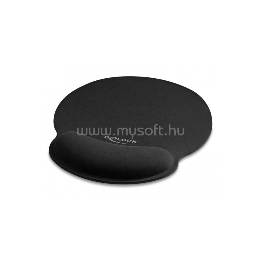 DELOCK Egérpad ergonómikus csuklótámasszal 252 x 227mm (fekete)