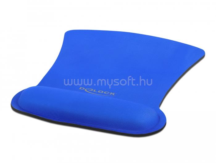 DELOCK Ergonomikus egérpad csuklótámasszal 255 x 207 mm (kék)